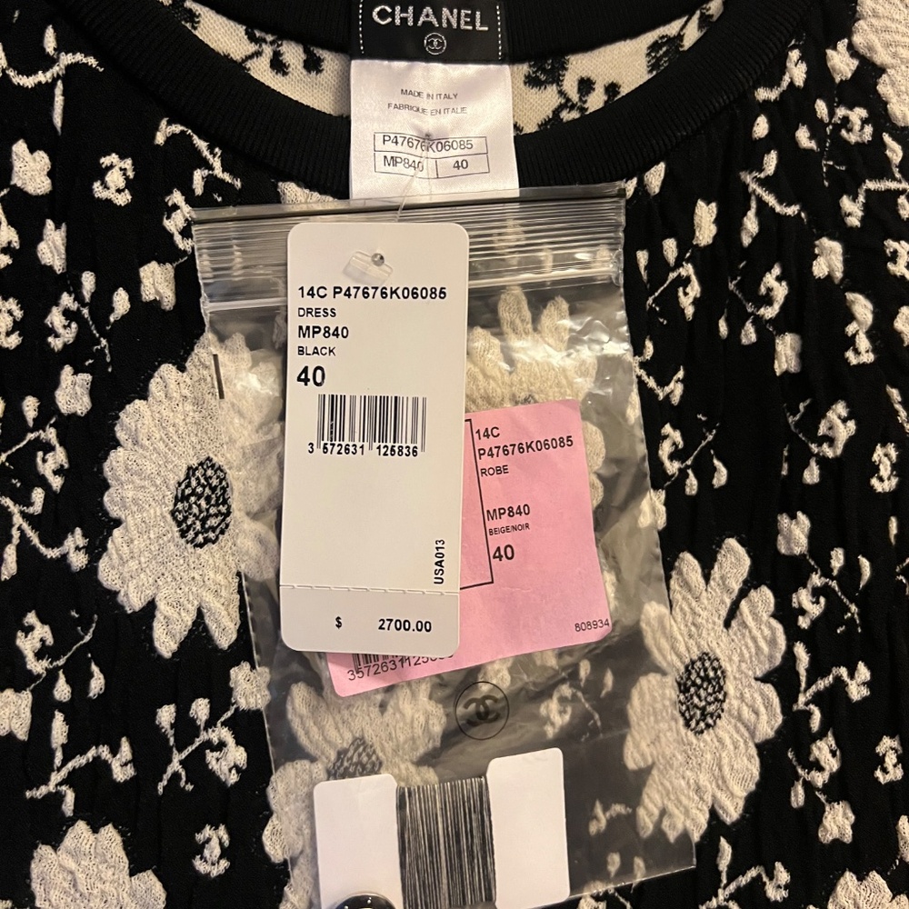 COCO CC COCO Button Floral All-Over Print Cotton … - image 6